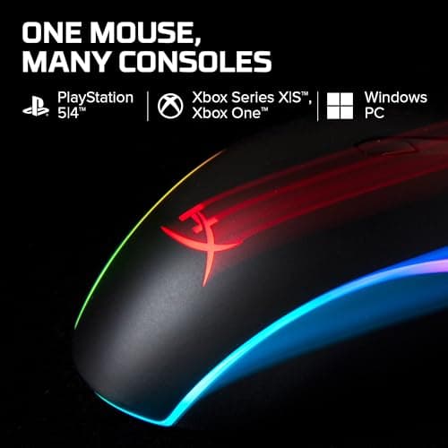 HyperX Pulsefire Surge - RGB Wired Optical Gaming Mouse, Pixart 3389 Sensor up to 16000 DPI, Ergonomic, 6 Programmable Buttons, Compatible with Windows 10/8.1/8/7 - Black 7