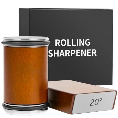HAOLI Rolling Knife Sharpener Kit. Industrial grade Diamond Stones for Effortless Knife Sharpening at 15°&20° Angles. Knife Sharpener Tool for Kitchen Knives.