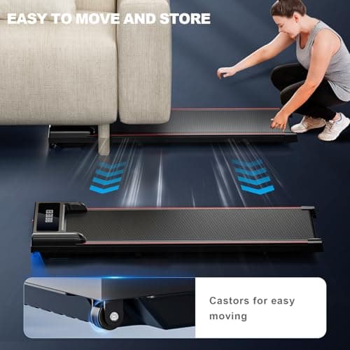 GORISE Walking Pad, Under Desk Treadmills for Home, Walking Pad, Treadmills for Home Foldable,Remote Control, LED Display, 3 in 1 Portable Walking Treadmill, 300 Lbs Capacity 5