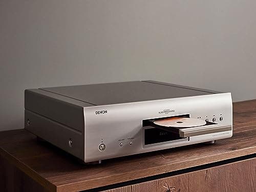 Denon DCD-1700NE SACD Player, CD Players for Home, Ultra-Precision 192 kHz/32 Bit D/A Converter, Vibration-Resistant Design, Supports DSD, FLAC, WAV Files, Pure Direct Mode, 2 Digital Outputs, Silver 9