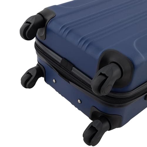 Travelers Club Chicago Hardside Expandable Spinner Luggage, Navy Blue, 22" Carry-On 6