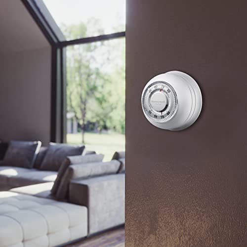 Honeywell Home CT87K1004 The Round Heat Only Manual Thermostat,Large,White,Large 7