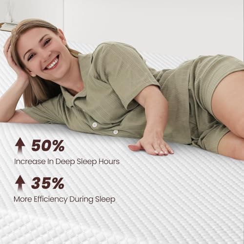 Firm Mattress Topper Queen Size, 3 Inch Gel Infusion Extra Firm Bed Topper for Queen Size Bed, Mattress Pad for Body Support & Pressure Relief, Ventilated Design, CertiPUR-US Certified 8