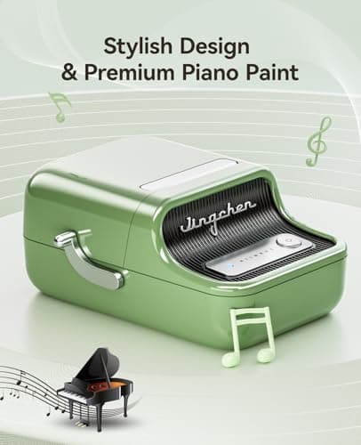 NIIMBOT B21 Label Maker Inkless Bluetooth Label Printer, 2 Inch Portable Thermal Sticker Machine for Small Business, Address, Logo, Clothing, Mailing, Candles, Jewelry, Sticker Printer for Gift, Green 7