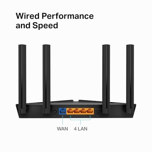 TP-Link Smart WiFi 6 Router (Archer AX10) – 4 Gigabit LAN Ports, Dual Band 802.11AX Router, Beamforming, OFDMA, MU-MIMO, Parental Controls, Dual-Core 900MHz Processor, Works with Alexa 5