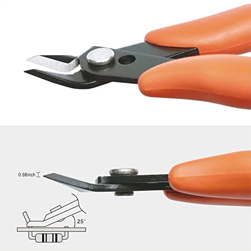 KATA Micro Wire Cutters Pliers: Precision Flush Cutter Tools for Jewelry Making Craft- 5-Inch Small Zip Tie Cutter Nippers - Mini Wire Side Cutting Snips for Electronics, Hobby Plastic Models, Gundam 5