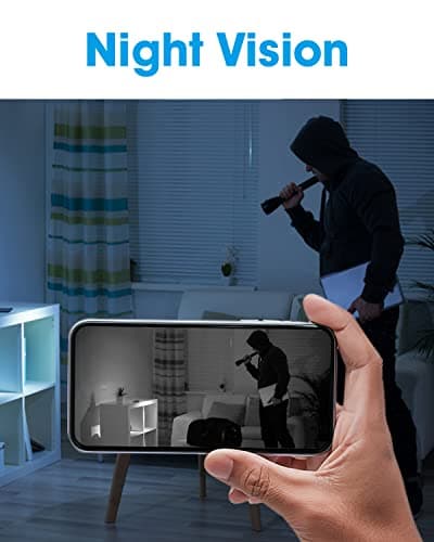 Gellisleft WiFi Hidden Camera HD 1080P Spy Camera with Night Vision Motion Detection Small Surveillance Security Cams with Video Indoor/Home/Office 5