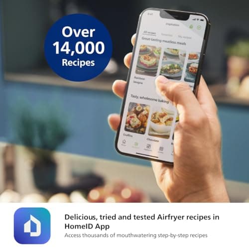 Philips Air Fryer 2000 Series - 13-in-1 functions, 6.6 Quarts, Compact Design with Cooking Window, Black, (NA231/00) 9