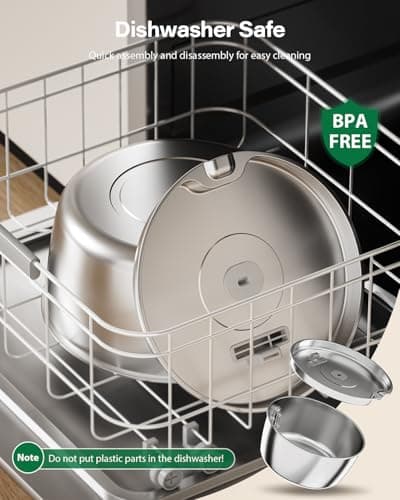 Cat Water Fountain Stainless Steel - 3.2L/108oz Pet Water Fountain for Cats Indoor - Automatic Pet Watering Dispenser (1 Filter) 7