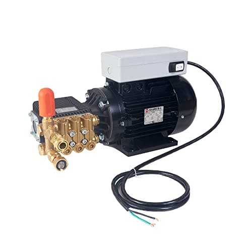 Canpump Electric Pressure Washer 2100 PSI, 2.8 GPM – Bertolini WBH 2130 Triplex Power Washer Pump, 4 HP Nicolini & C Motor 240 V – Serviceable, External Unloader – Commercial-Grade