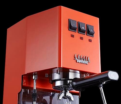 Gaggia RI9380/53 Classic Evo Pro Espresso Machine, Lobster Red, Small 6