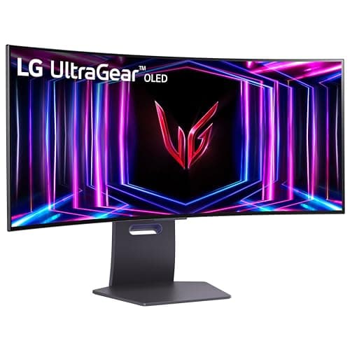 LG 34GS95QE 34-inch Ultragear OLED Curved Gaming Monitor WQHD 1440p 800R 240Hz 0.03ms AMD FreeSync Premium Pro NVIDIA G-Sync HDMI 2.1 DisplayPort Tilt/Height/Swivel Stand Black 9