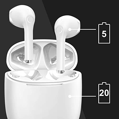yobola Wireless Earbuds, Bluetooh Earbuds, Deep Bass Light Weight Mini Wireless Headphones for Running/Fitness, 25Hrs Playtime, Built-in Microphone, Touch Control, IPX5 Waterproof 5