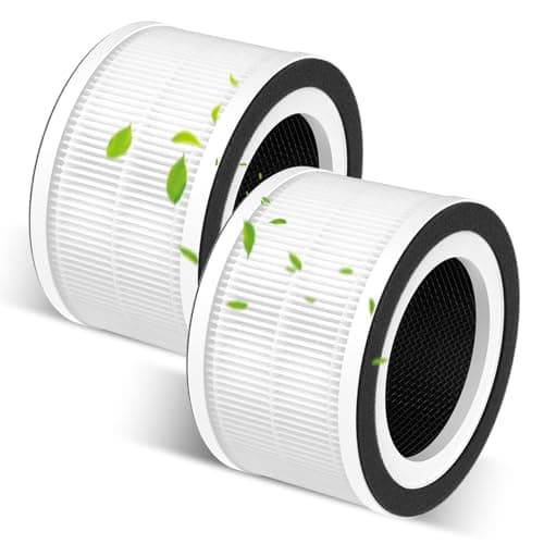 GoKBNY 2-Pack Fillo/Halo/Allo Replacement Filter Compatible with Fillo/Halo/Allo Purifier, 3-in-1 Filtration Filters