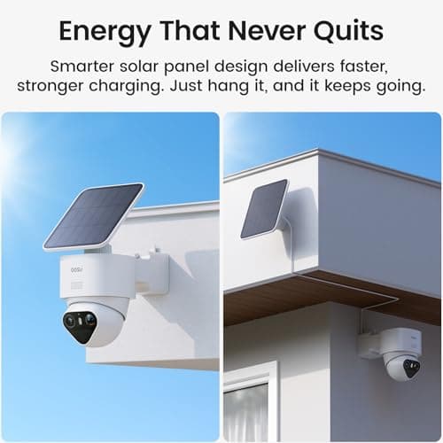 aosu T2 Ultra 4K Solar Security Cameras Wireless Outdoor, 4-Cam Kit, Smart Home Security System with TrueColor Night Vision, AI Recognition&Motion Tracking, 360°Pan&Tilt, Expandable 16TB Local Storage 8
