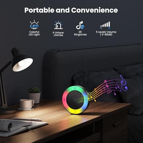 TECKNET Solar Wireless Driveway Alarm with 2600FT Long Range & 36 Melodies & 5 Volumes and Supports 4 Zones Weatherproof Motion Sensor Alarm to Protect Inside/Outside Property (1 Receiver 1 Sensor) 5