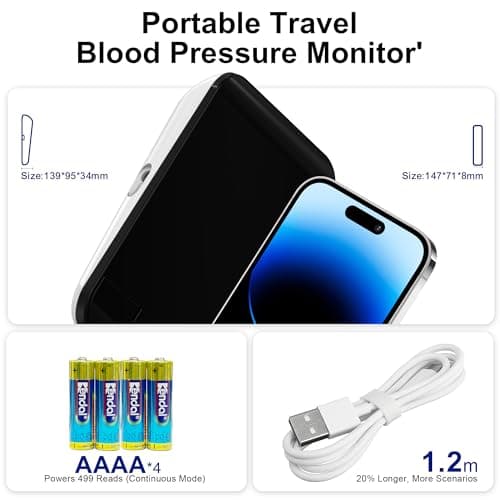 Automatic Upper Arm Blood Pressure Monitor for Home Use with 9-17in & 13-21in L/XL/Extra Large Cuff, FSA&HSA Eligible, Accurate Portable Fit Big Arms BP Machine 7