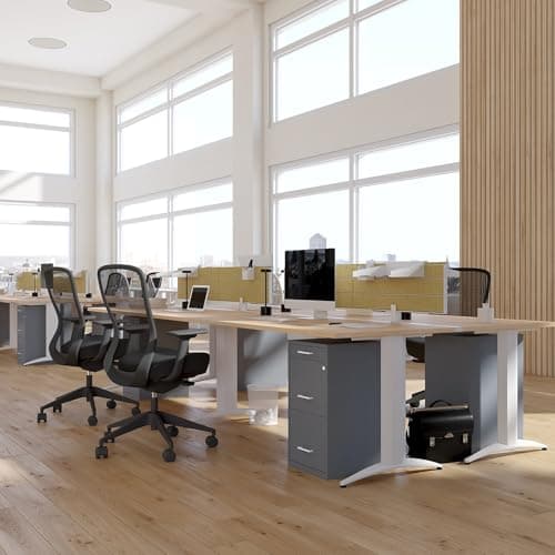 Staples 3-Drawer Vertical File Cabinet, Letter Size Documents, Lockable & Mobile, 18.9" D x 14.3" W x 26.8" H, Charcoal 9