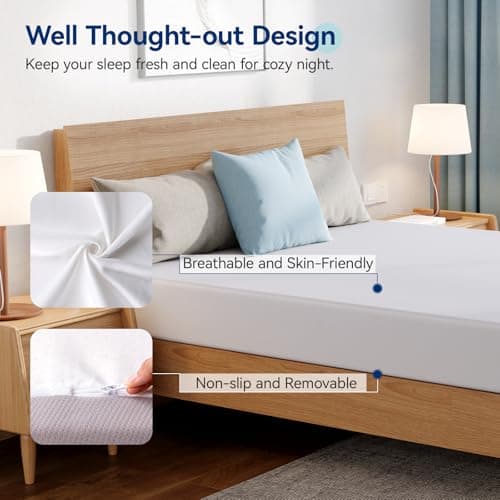 Amazon Basics Medium Firm Memory Foam Mattress, Breathable, 8 Inch, Twin, White/Grey 7