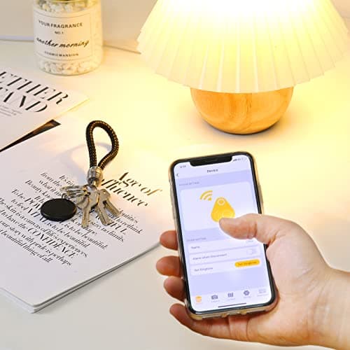 Konohan 5 Packs Smart Tracker Tag Item Finder Portable GPS Tracking Mobile Tracking Anti Loss Smart Device Key Finder Locator with Sound for Bags Wallets Backpacks Pets Keys Luggage(Classic) 7