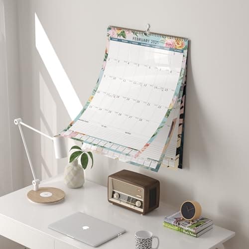 2025 Calendar, Wall Calendar 2025-2026 (17"x22") with Lines, Monthly Calendar from Jan 2025 to Jun 2026, Vertical Large Monthly Family Calendar 2025 for Wall, Calendario 2025 5