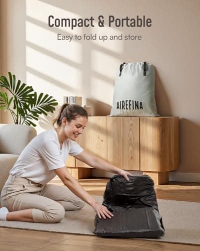 Airefina Air Mattress Queen with Built in Pump, 18 Raised Comfort Blow Up Mattress with Carrying Bag, Portable Inflatable Mattress for Guest Home, Air Bed Colchones Inflables 750 Lbs Max, 80*60*18 in 7