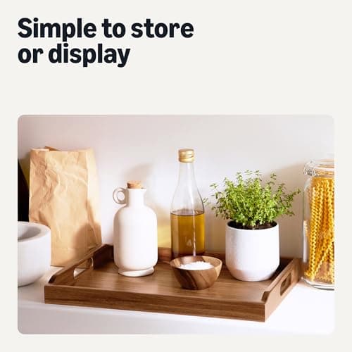 Amazon Basics Wooden Serving Tray, Acacia Wood, 17 x 12 in. 6