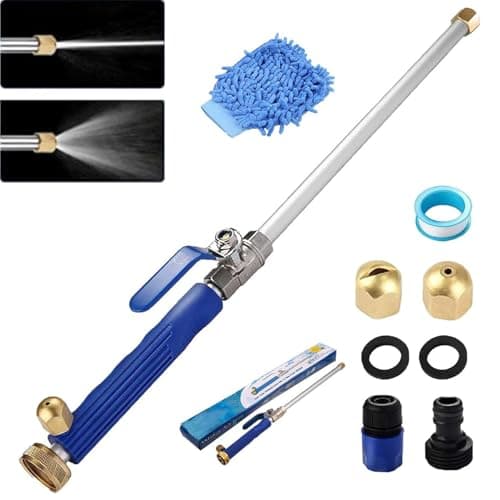 Jet Pressure Washer，2025 Upgraded 2-in-1 Jet Power Washer with 2 Jet Different Nozzle and Hose Quick Connectors for Car, Patio (Blue)