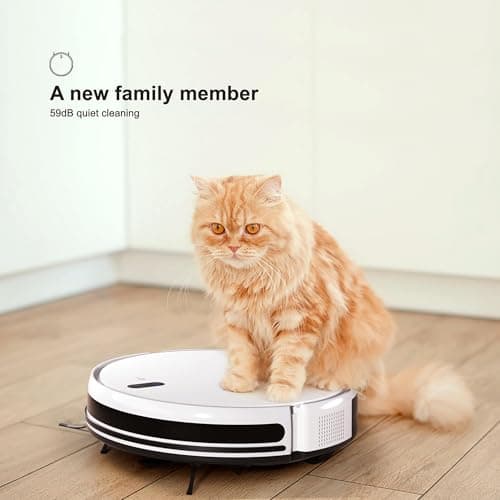 Timnbo Robot Vacuum and Mop, Strong Suction Robot Vacuum Cleaner, 2 in 1 Hair Vacuum for Salons, Self-Charging Robotic Vacuum with Voice/APP/Remote Control for Hard Floor, Pet Hair, Low-Pile Carpet 6