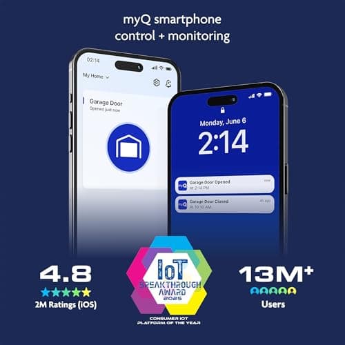 Chamberlain 1/2 HP Chain Drive Smart Garage Door Opener with Battery Backup, 1-Bulb Lighting, and myQ Connectivity 5