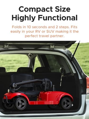 ENGWE Folding 4 Wheel Mobility Scooter,15 Mile Long Range, 250W Electric Powered Mobile Wheelchair for Seniors Adult with Detachable Basket, Front Light (Blue, XL Cushion) 9