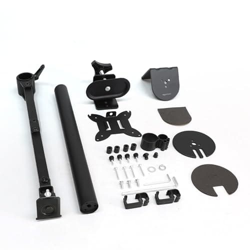 Amazon Basics Adjustable Single Computer Monitor Desk Mount Arm, Holds up to 32" and Ultrawide Monitors, Black 6