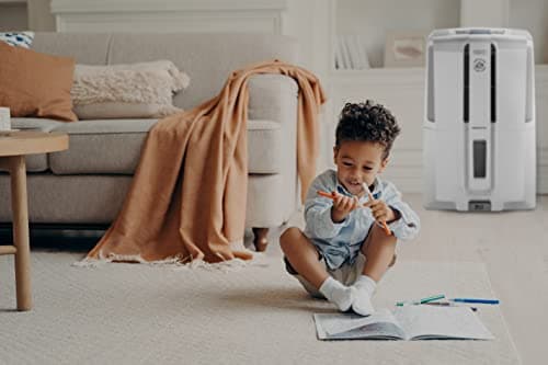 De'Longhi 50 Pint Dehumidifier with Pump, White 5