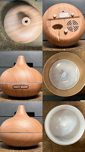 Ultimate Aromatherapy Diffuser & Essential Oil Set - Ultrasonic Top 10 Oils Modern with 4 Timer 7 Ambient Light Settings Therapeutic Grade Lavender 8