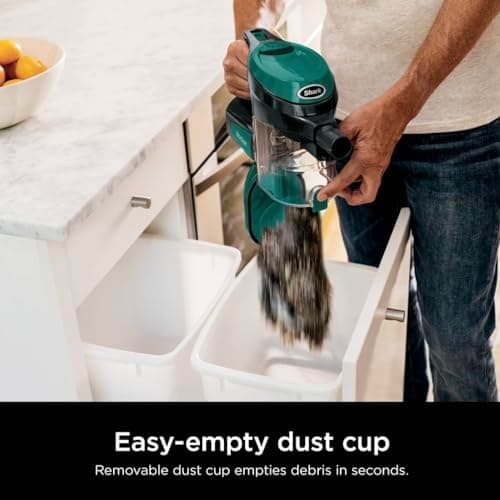 Shark Corded Stick Vacuum, Ultra-Lightweight, Swivel Steering, Powerful Deep-Cleaning, Floor-to-Ceiling Versatility, Converts to a Handheld Vacuum, Carpets & Hardfloor, Green, CS110EM 6