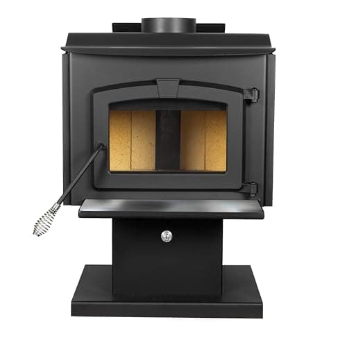 Pleasant Hearth 1,800 Sq. Ft. Wood Stove with Stainless Steel Ash Lip and Blower 5