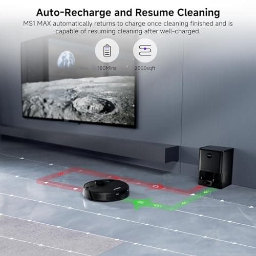 MONSGA Robot Vacuum and Mop Combo (Black) 7