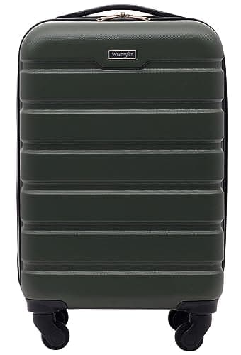 Wrangler 22" Hardside Spinner Carry-On Luggage, Deep Depth