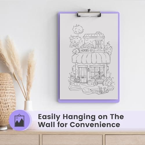 Macroclo Extra Large 11x17 Clipboards, Plastic Purple Drawing Boards, Horizontal Clip Board, Vertical Layout. Suitable for Watercolor, Sketching, Painting. Art & Drafting Supply 6