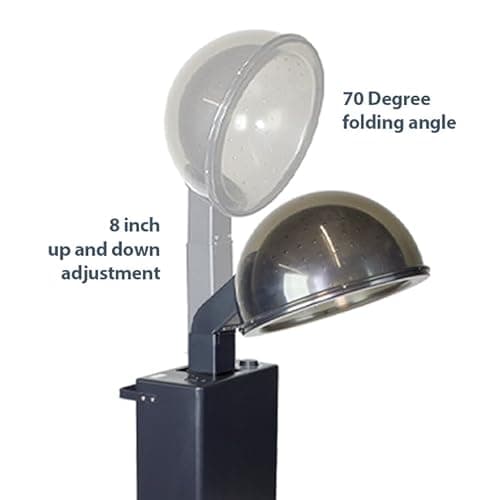 SKINACT Hooded Conditioning Hair Dryer 1150W with Stand, 60-Minute Timer, Temperature Adjustable, Angle & Height Adjustable Downdraft Hood 6