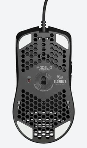 GLORIOUS Model O- (Minus) Compact Wired Gaming Mouse - 58g Superlight Honeycomb Design, RGB, Pixart 3360 Sensor, Ambidextrous, Omron Switches - Glossy Black 6