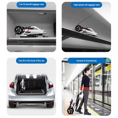 Transport Wheelchair Lightweight Foldable,Wheelchairs for Adults,Portable Wheelchair,200lbs Capacity,Carbon Steel Frame,Transport Chair for Adults and Seniors,15.76" Seat for Travel, Camping 6