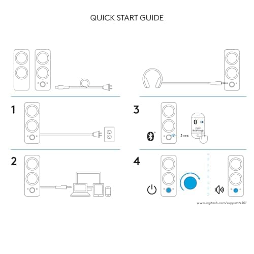 Logitech Z207 2.0 Stereo Computer Speakers with Bluetooth 9