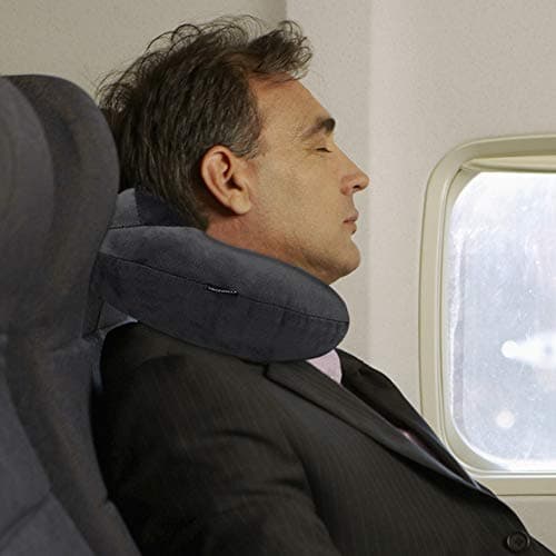 urophylla Inflatable Travel Pillow, 100% Soft Velvet Inflatable Neck Pillow for Traveling, Airplanes, Train, Car, Office with Compact Bag 5