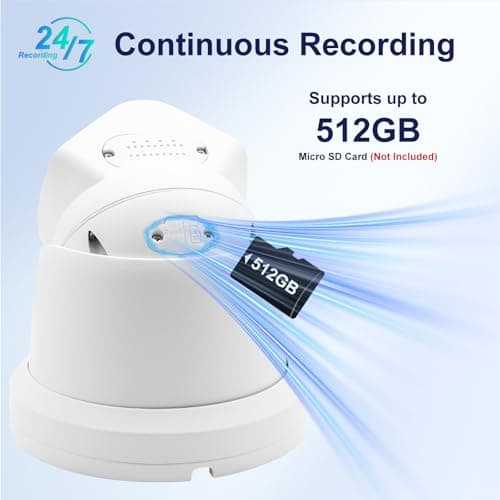 Anpviz 4K Dual Lens PoE IP Security Camera Outdoor 180 Degree Panoramic Wide Angle, 8MP PoE Camera with Smart Dual Light, Human/Vehicle Detection, Two Way Talk, 512GB SD Slot, Full Metal (U Series) 7