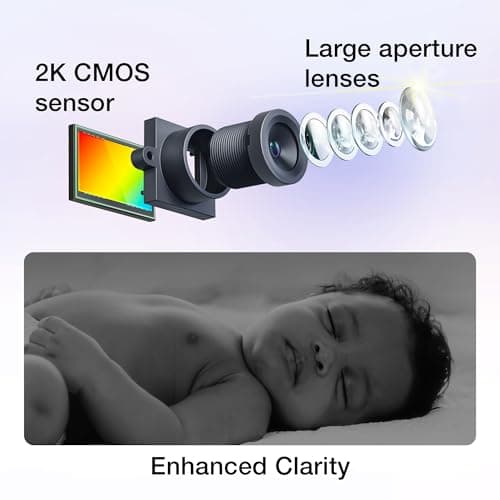 VTech Smart WiFi Baby Monitor with 2 Cameras, 1080p FHD Video, Free App with Motion Videos, Sound/Motion Alerts, 7" IPS Split‑Screen Display, Pan‑Tilt‑Zoom, Dual‑Room Monitoring – Smart HQ Max Twin 5