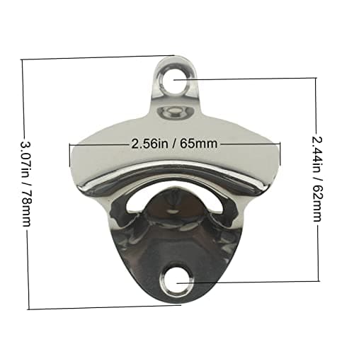 HAIICEN 3 PCS Silver Stainless Steel Beer Bottle Opener Wall Mounted Bottle Cap Opener for Kitchen Home Bar Gifts 5