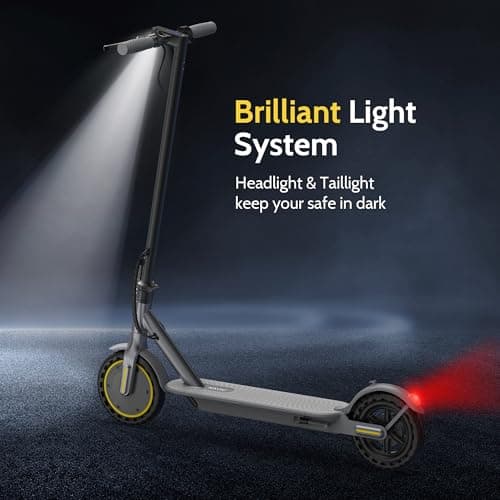 NAVIC Electric Scooter Adults, Powerful 350W Motor, Max 22 Miles Long Range, Top Speed 19 MPH, 8.5" Tires, E Scooter for Adults with APP Control 6