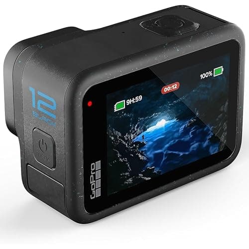 GoPro Hero12 Black E-Commerce Package - Waterproof Action Camera with 5.3K60 Ultra HD Video, 27MP Photos, HDR, 1/1.9" Image Sensor, Live Streaming, Webcam, Stabilization 7