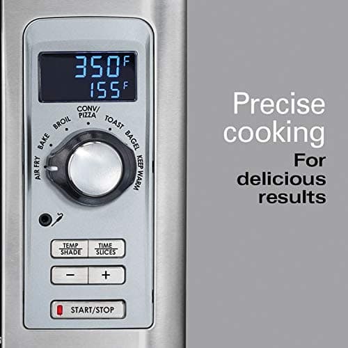 Hamilton Beach Professional Sure-Crisp Digital Toaster Oven Air Fryer Combo, 1500W, Fits 12” Pizza 6 Slice Capacity, Temperature Probe, Stainless Steel (31243) 5